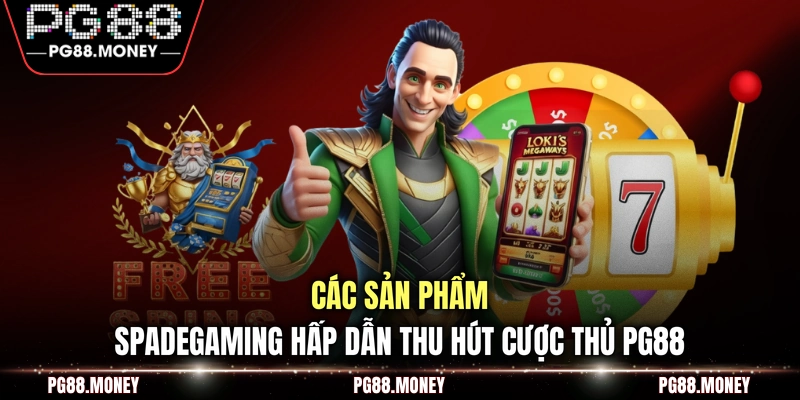 Các sản phẩm Spadegaming hấp dẫn thu hút cược thủ PG88