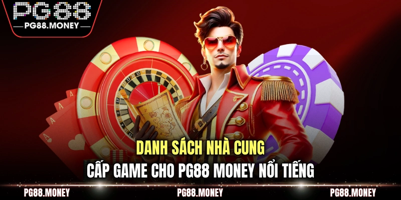 Danh sách nhà cung cấp game cho PG88 money nổi tiếng